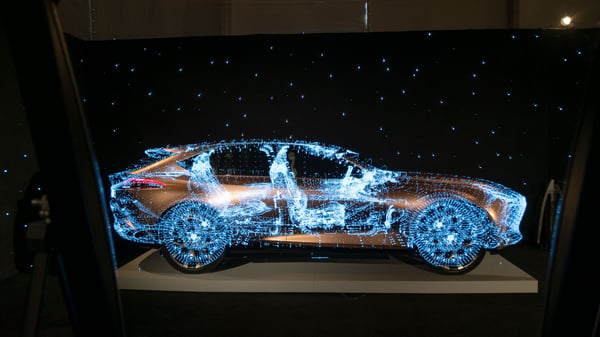 3d holographic screen - DeepFrame for museums, expos and events